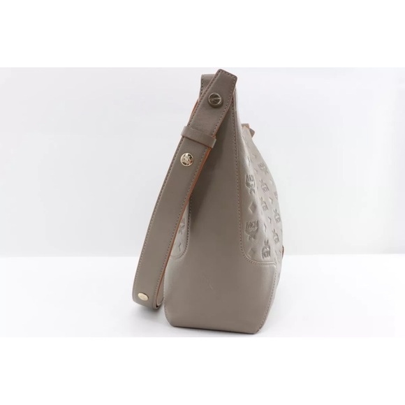 MCM Calfskin Leather Monogram Klara Hobo Medium size - Picture 5 of 13